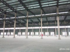 白蒲鎮(zhèn)全新鋼結構廠房，層高15米，10噸行車各種大車可進